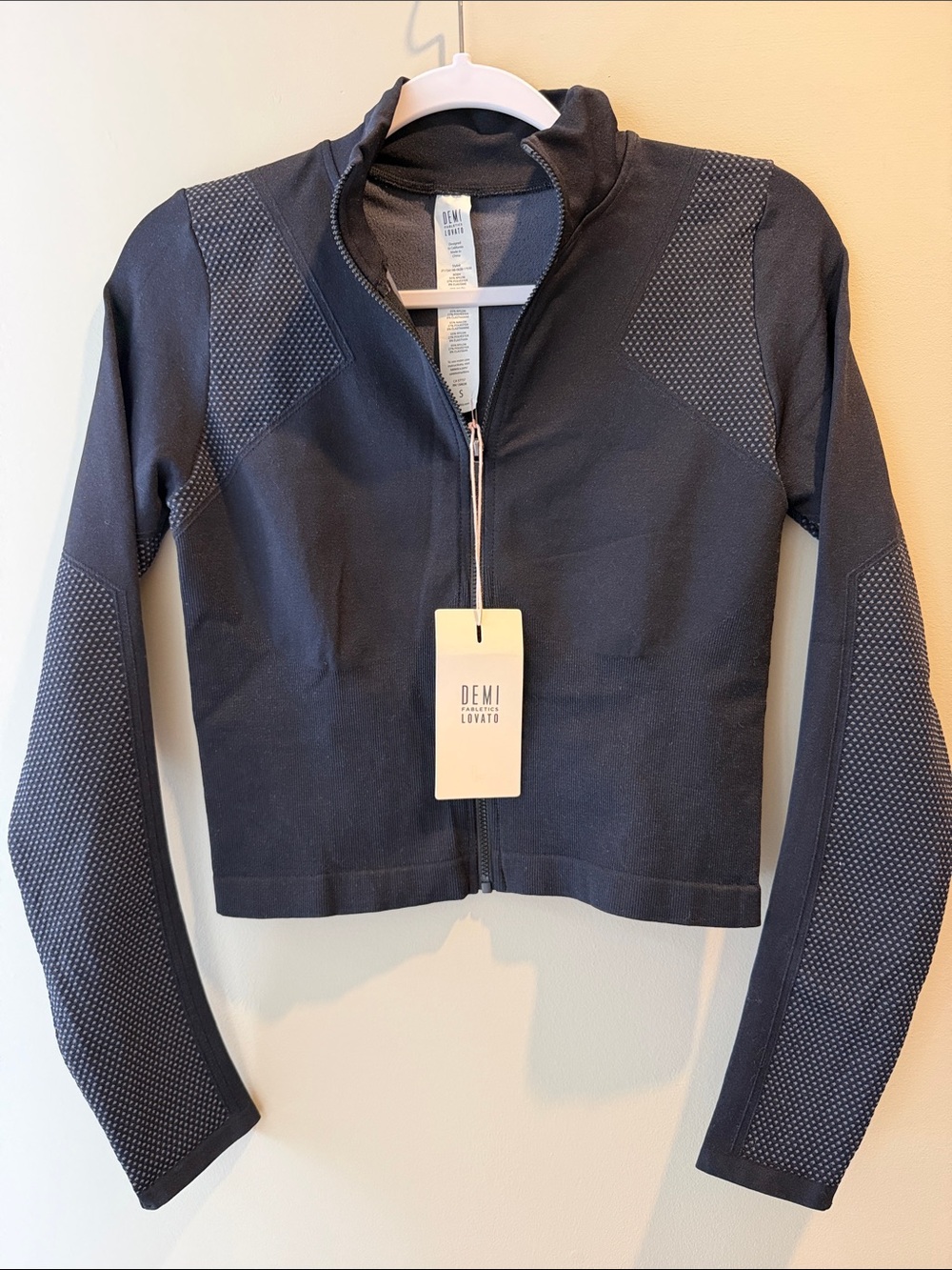 Fabletics Maddie Midi Jacket in Black, Size S NWT
